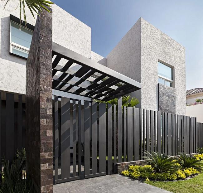 Pagar besi minimalis pintu pagar custom Lestari Las Bintaro