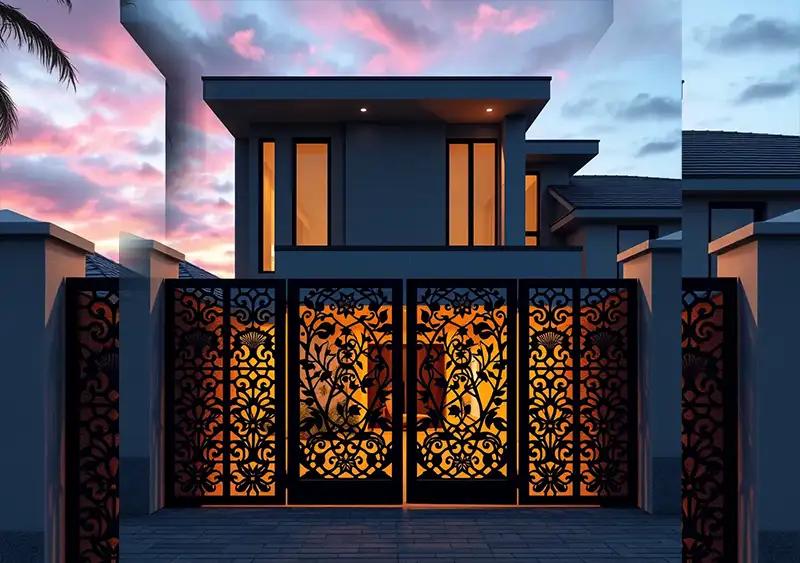 Pagar laser cutting custom desain khusus Bintaro